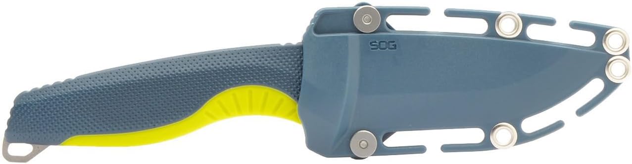 SOG Aegis FX Corrosion-Resistant Outdoor Survival Fixed Blade Knife | CRYO 4116 Krupps Steel | GRN Rubber Handle | UMS Sheath