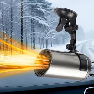 Calentador de automóvil, calentador portátil de 12 V que se conecta al encendedor de cigarrillos, descongelador para parabrisas de automóvil, calefacción y refrigeración 2 en 1, descongelador de