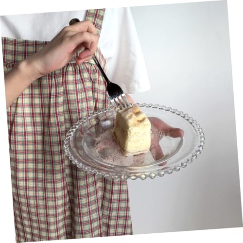 Assiette à salade en verre pour repas décontracté chic