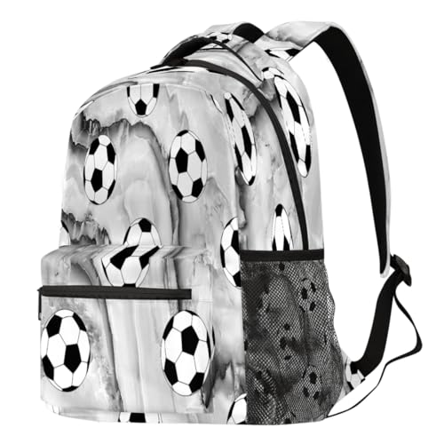 Sac à dos de football et voyage au motif marbre élégant et pratique