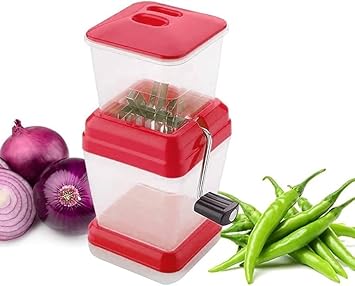 AJ Small Onion Chopper & Vegetable Cutter with Rotating Blade