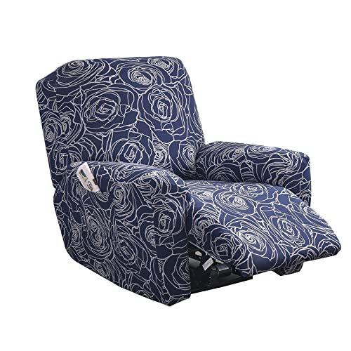 Image of Eco-Ancheng Recliner Slipcovers 4-Pieces Lazyboy Recliner Covers Recliner Couch Covers Recliner Chair Cover Non Slip Reclining Slipcovers with Storage Pockets Furniture Protector for Living Room