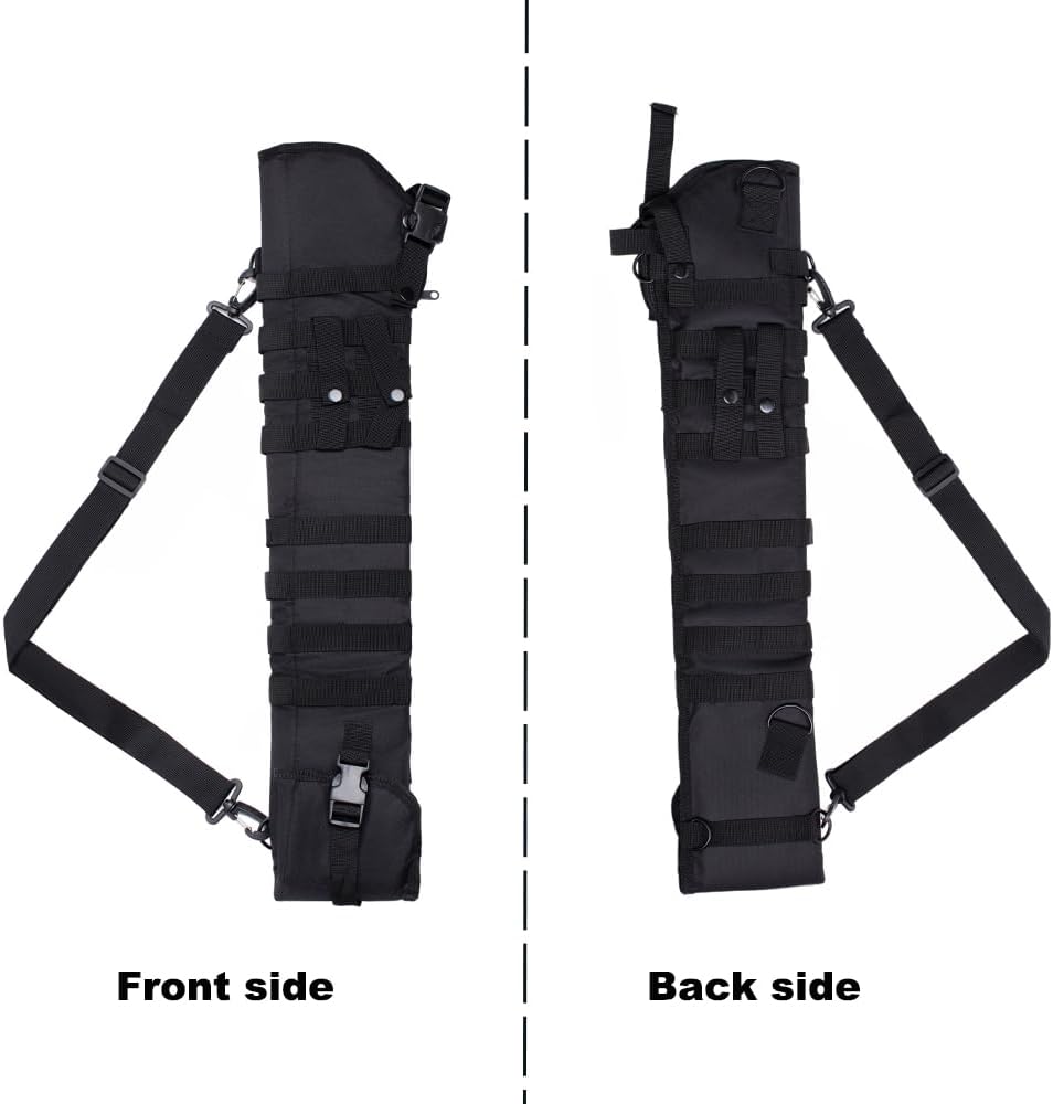 Raprance Tactical Shotgun Scabbard Holster with Shoulder Strap（Black）