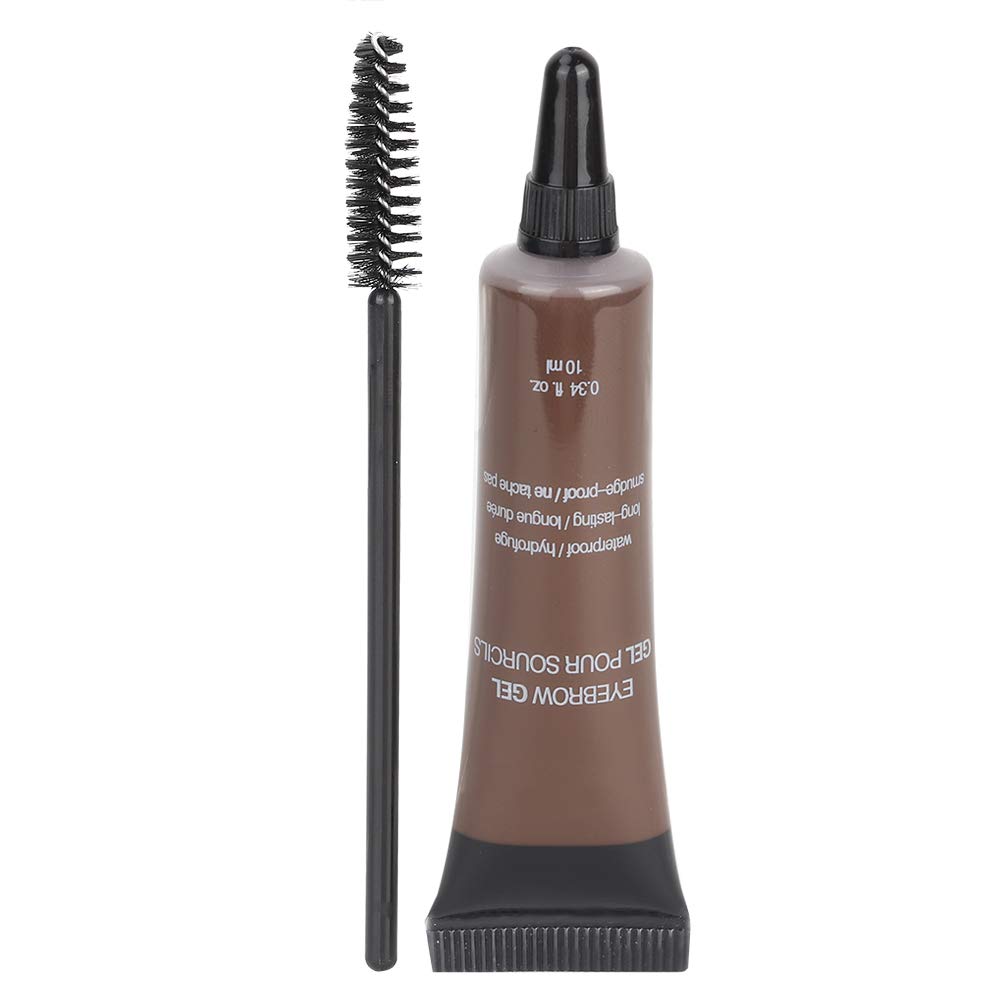 Henna Para Cejas,Crema para cejas, 6 colores Gel profesional para cejas Impermeable Tinte para cejas Gel para cejas Tinte Cepillo para cejas(4#)