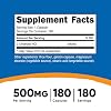 Nutricost L-Ornithine 500mg; 180 Capsules (2 Bottles)