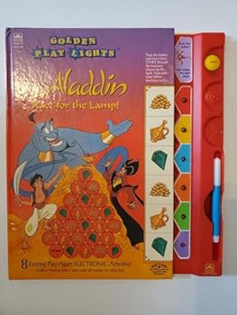 Hardcover Disney's Aladdin: Race for the Lamp! (Golden Play Lights) Book