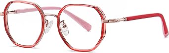 Blue Light Blocking Glass Vintage Round Metal Optical Eyewear Eyeglasses Frame For Boys Girls Kids Eyeglass