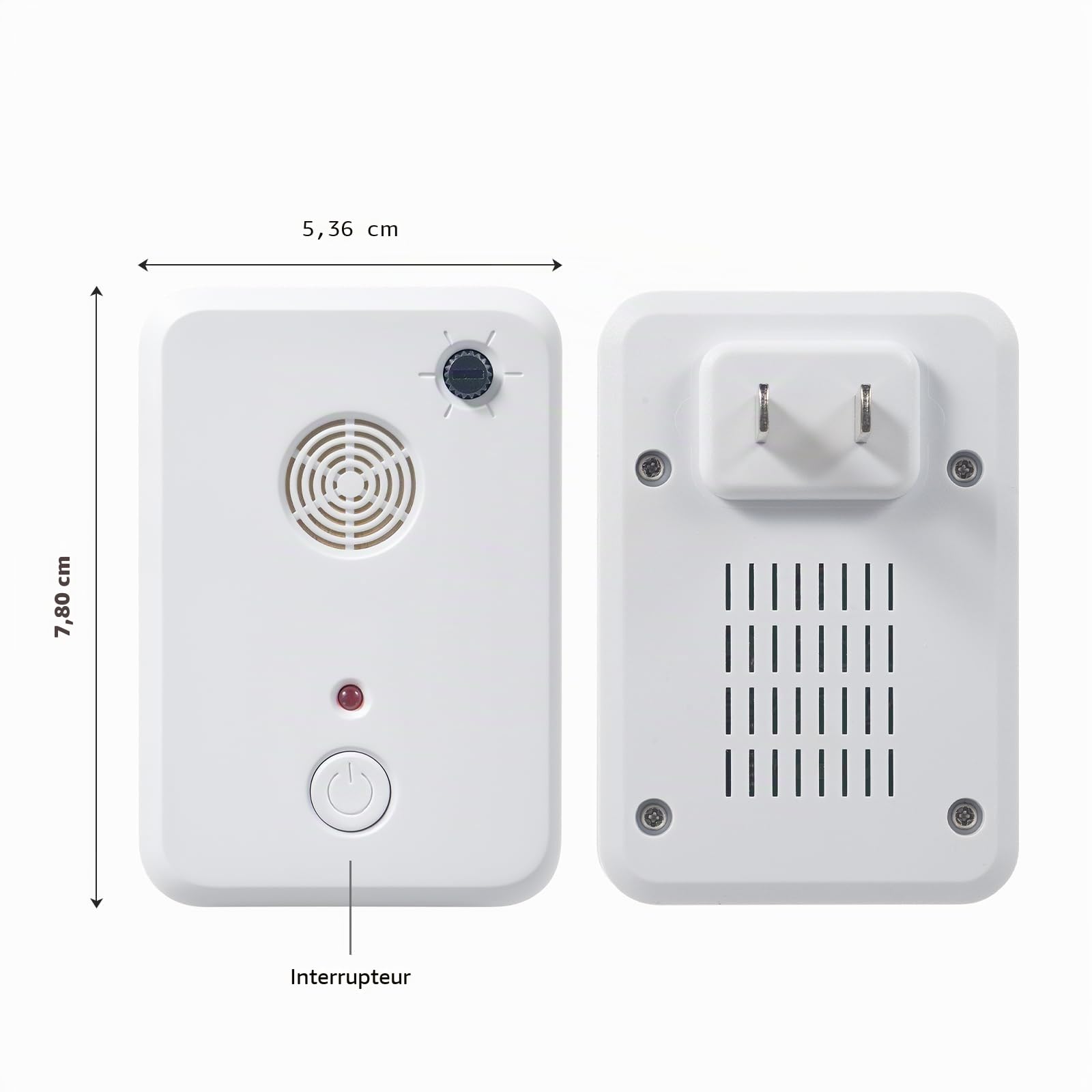 2 pcs Répulsif à ultrasons pour chauves-souris pour grenier, véranda, maison, dispositifs de dissuasion pour intérieur, dispositif de rejet électronique à brancher pour éloigner les