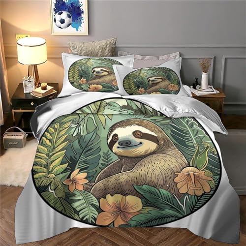 Parure de lit microfibre hypoallergique ultra douce effet 3D jungle - 6