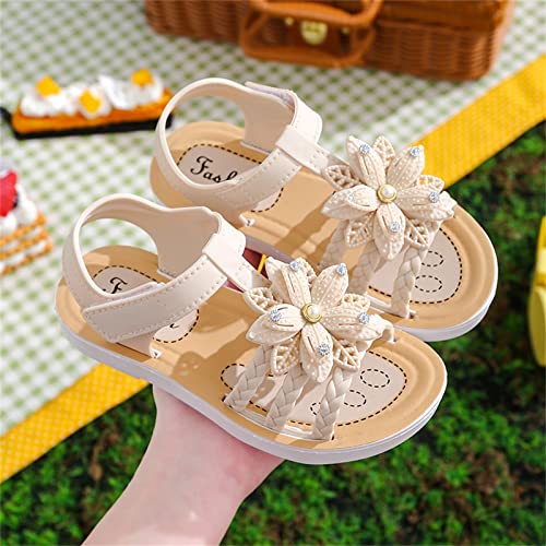 Toddler Kids Girls Sandals Soft Flat Shoes Fashion Comfortable Bow Soft Bottom Lightweight Princess Sandals4
