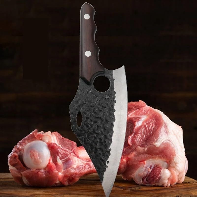 DAXXIN Meat Cleaver,Cleaver Knife, Hand-forged stainless steel deboning knife fish knife cooking chopper knife outdoor camping knife meat cleaver(Style a)
