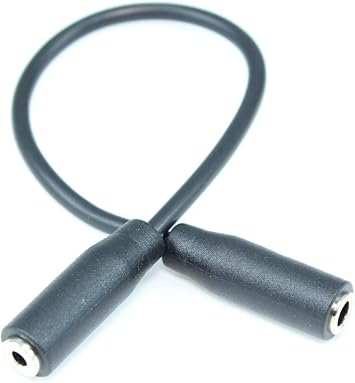MyCableMart 6 inch Adapter Cable 4 Conductor TRRS 3.5mm Female to 2.5mm Female