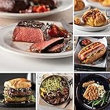 Omaha Steaks Congratulations Gourmet Gift Package (4 Butcher's Cut Top Sirloins, 4 PureGround Filet Mignon Burgers, 1 lb. Triple-Trimmed Tenderloin Tips, 4 Air-Chilled Boneless Chicken Breasts, 4 Chicken Fried Steaks, 4 Gourmet Jumbo Franks, 4 Potatoes au Gratin, 4 Caramel Apple Tartlets, 4 Baguettes with Garlic Butter, 1 jar Omaha Steaks Seasoning)