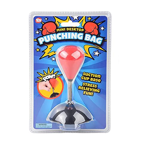 Desktop Punching Bag, Table Top Games, Junior Beginner Party Favors (Single, 5" Desktop Punching Bag) #TOP4