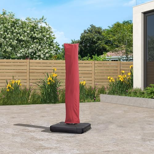 Image of PURPLE LEAF Outdoor Cantilever Umbrella Cover Easy Setup L Size Terra