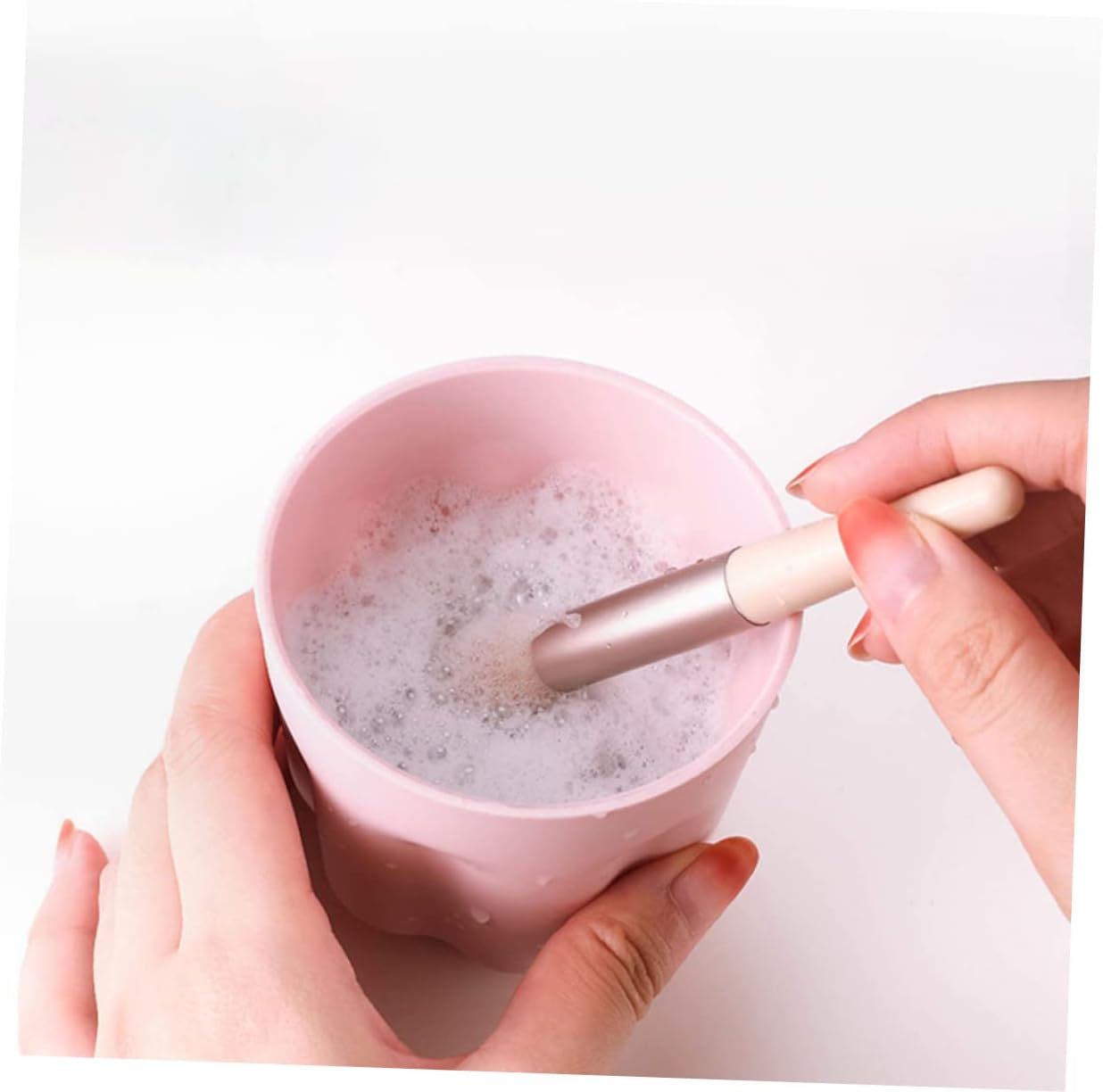 2sets Silicone Makeup Brush Cleaner Kit Cleaning Bowl for Eyeshadow Brow Tools Pad for Makeup Sponges Brushes