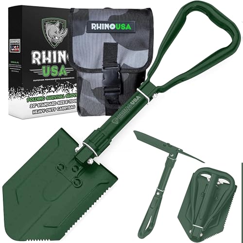 Rhino USA Folding Survival Shovel...