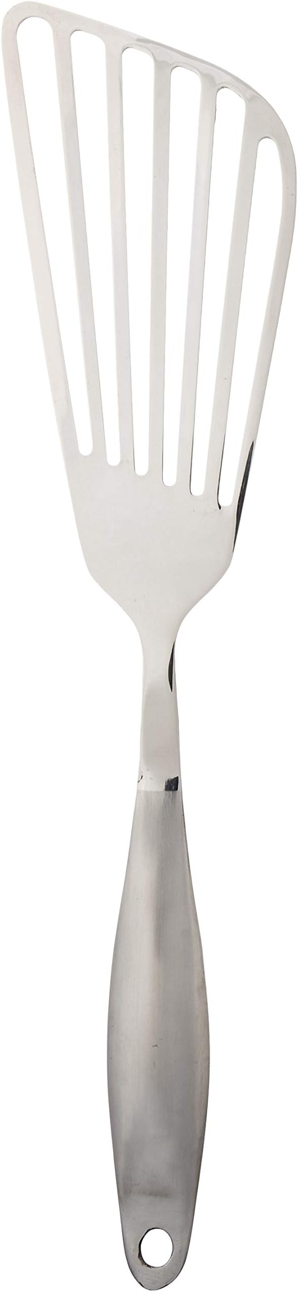 Fish Spatula Turner - Stainless Steel - Beveled & Slotted Blade - Comfortable Handle - for Frying Turning & Grilling - by Cenka(12.7-inch)