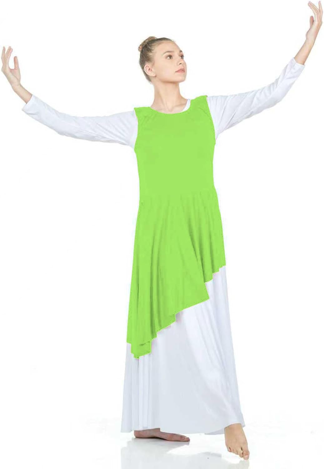 Danzcue Womens Asymmetrical Praise Dance Tunic