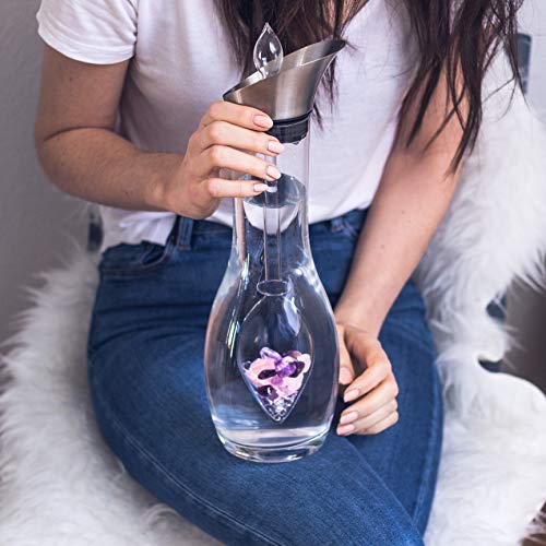 Vitajuwel Era Wellness | Crystal Water Decanter With Amethyst, Rose Quartz & Clear Quartz #TOP2