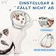 Supet weicher Katzenkegel-Halskragen,Luftgewebe-Katzen-Erholungskegel nach Operation um Lecken zu verhindern, einstellbar, atmungsaktiver Katzenhalskegel als Alternative für kleine Kätzchen und Katzen