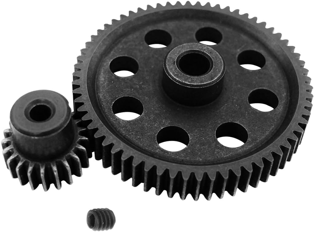 ShareGoo 11184 Spur Differential 64T Metal Main Gear & 11181 Pinion 21T