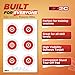 25, 50, 75 Yard Rifle Target by EZ2C Long Range Shooting Paper Targets (100 yd) Bullseye Style High Visibility Firearms, Pistol, Airsoft and BB Gun .22 Rifles Target 11