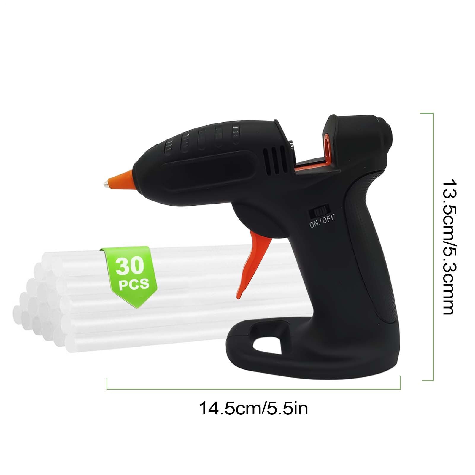 Colla a caldo senza fili, ricaricabile, 2600 mAh, colla per hobbisti, modellismo fai da te, scrapbooking, imballaggio, progetti artigianali domestici, riscaldamento rapido, design portatile per