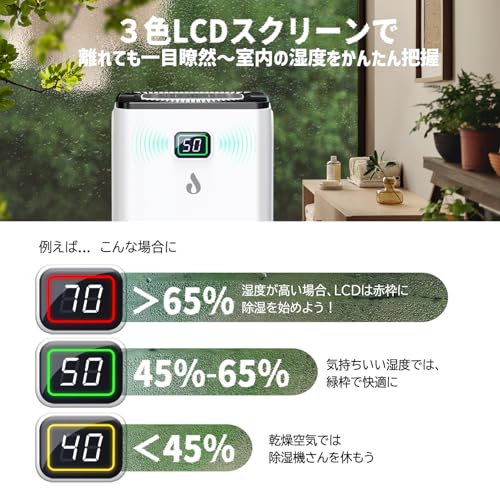 JYWINA 除湿機 衣類乾燥 12L/日 15畳対応