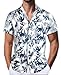 Danfiki Camisa Hawaiana Hombre Camisa de Playa Camisas de Verano para Hombre Camisa Causal para la Playa