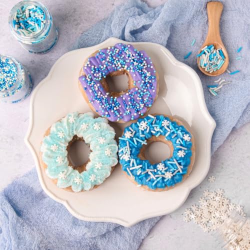 Image of Sweets Indeed Sprinkles, 4 Pack, Edible Sprinkle Mix, Perfect for Cake Decorations, Baking, Ice Cream, Cookies, Cupcake Topper (Winter)
