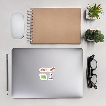 Linux Logo Sticker Pack, Ubuntu, Linux Mint, Debian