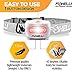 Foxelli LED Headlamp Flashlight for Adults & Kids, Running, Camping, Hiking Head Lamp with White & Red Light, Lightweight Waterproof Headlight with Comfortable Headband, 3 AAA Batteries Included