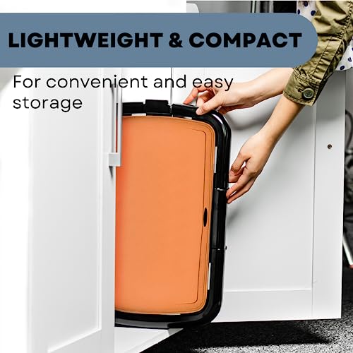 Ovente Electric Griddle With 16X10 Inch Nonstick Cooking Plate For Everyday Healthy Breakfast Pancakes Bacons Burgers Eggs, Adjustable Temperature Control, Safe & Hassle-Free Clean Up, Copper Gd1610Co #TOP5