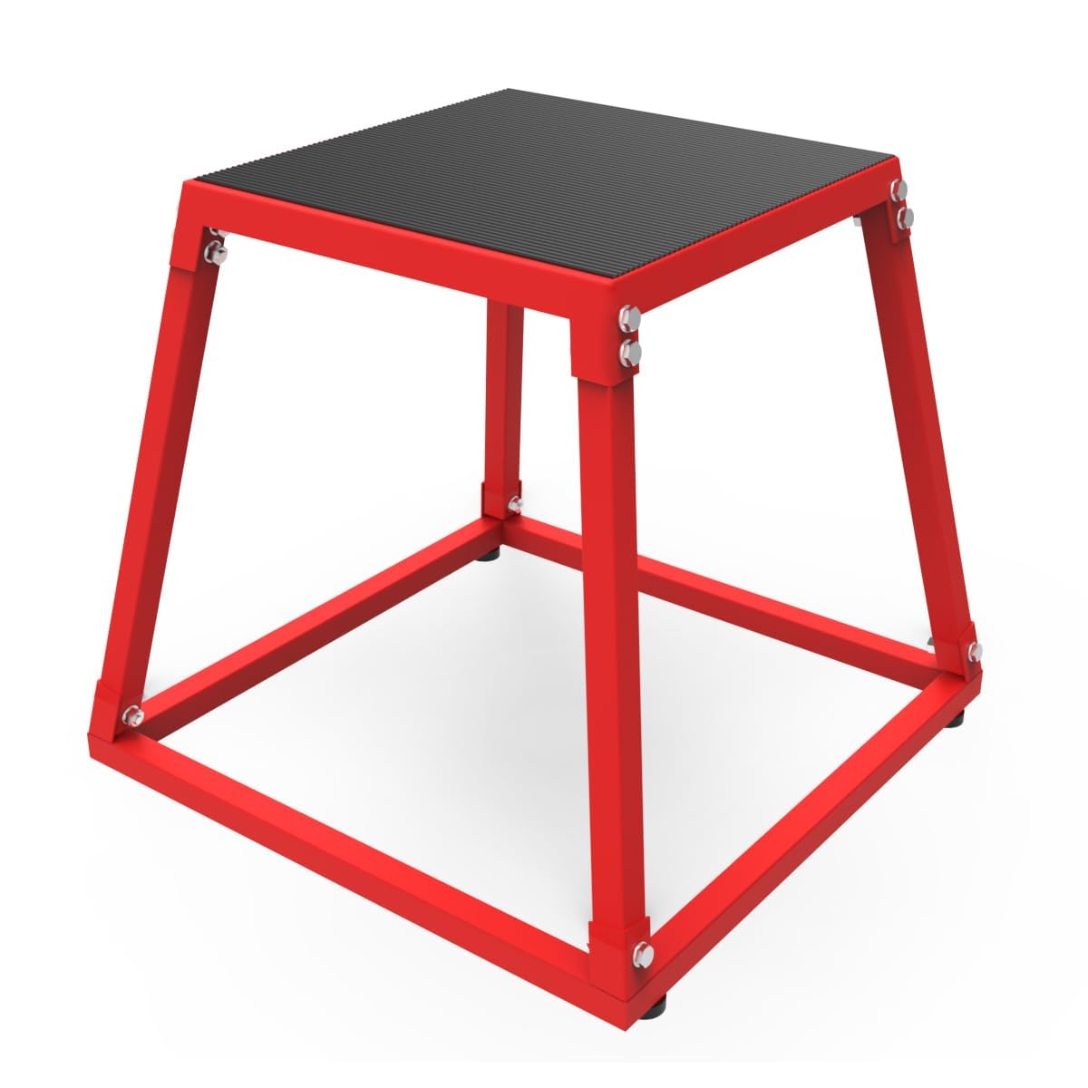 GarveeHome Stackable Steel Plyometric Jump Box Set – Multi-Height 12/18/24/30in Platforms – Anti-Slip Surface – Dur
