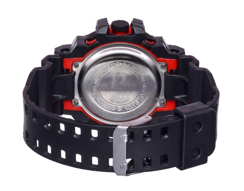 Image of SELLORIA Silicone Digital Watch Shockproof Multi-Functional Automatic Black Color Strap Waterproof Digital Sports Watch for Men Pack of 1, Water Resistance