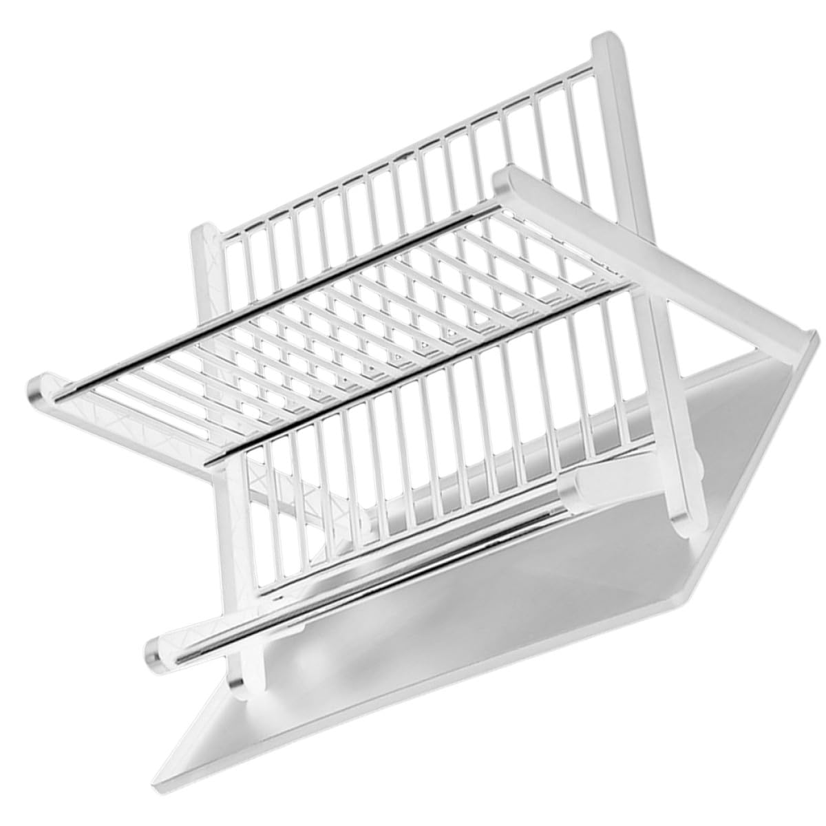 TVANTRUXIS PP and Stainless Steel Folding Dish Drainer Rack