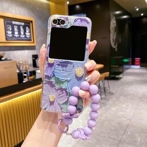 Coque Samsung Galaxy Z Flip 4 3 antichoc Bleu SL avec anneau bracelet anti-chute