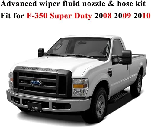 Miniatura 4 de 7C3Z-17K605-A Kit de manguera de boquilla de líquido de limpiaparabrisas para Ford Super Duty F-250 F-350 F-450 F-550 F-550 Boquillas de chorro de