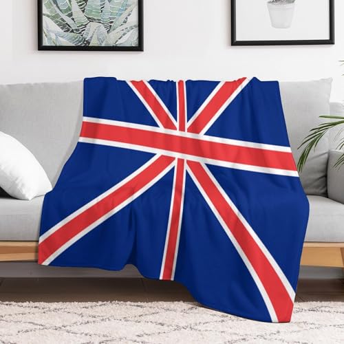 Couverture drapeau Royaume-Uni en peluche, cadeau idéal pour voyage - 2