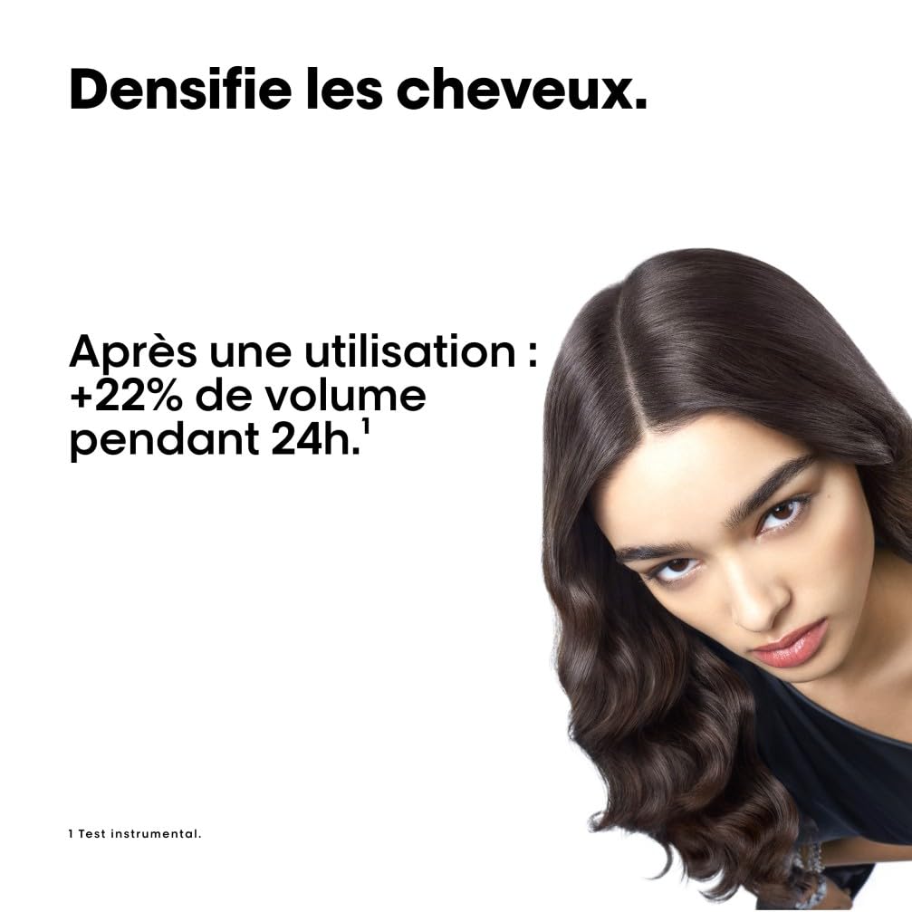 L'OREAL PROFESSIONNEL - Shampoing Densifiant & Corporisant - +22% de Volume dès la 1ère Utilisation - Soin Volumateur pour Cheveux Clairesemés - Sans Silicone - Serioxyl Advanced - 300 ml