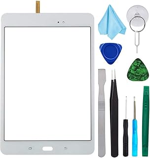 White Touch Screen Digitizer Glass Replacement for Samsung Galaxy Tab A 8.0 SM-T350 T350 (Not Include LCD) with Tools + Pre-Installed Adhesive