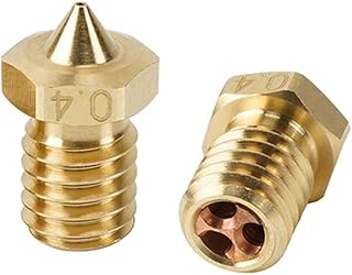 REHOSE 0.2mm-1.2mm High Flow CHT Nozzle, for 3D Printer 1.75mm Filament for E3D V6 Clone Nozzles, Brass Copper Print Head 3D Printer Parts (Color : 2PCS, Size : 0.3mm)