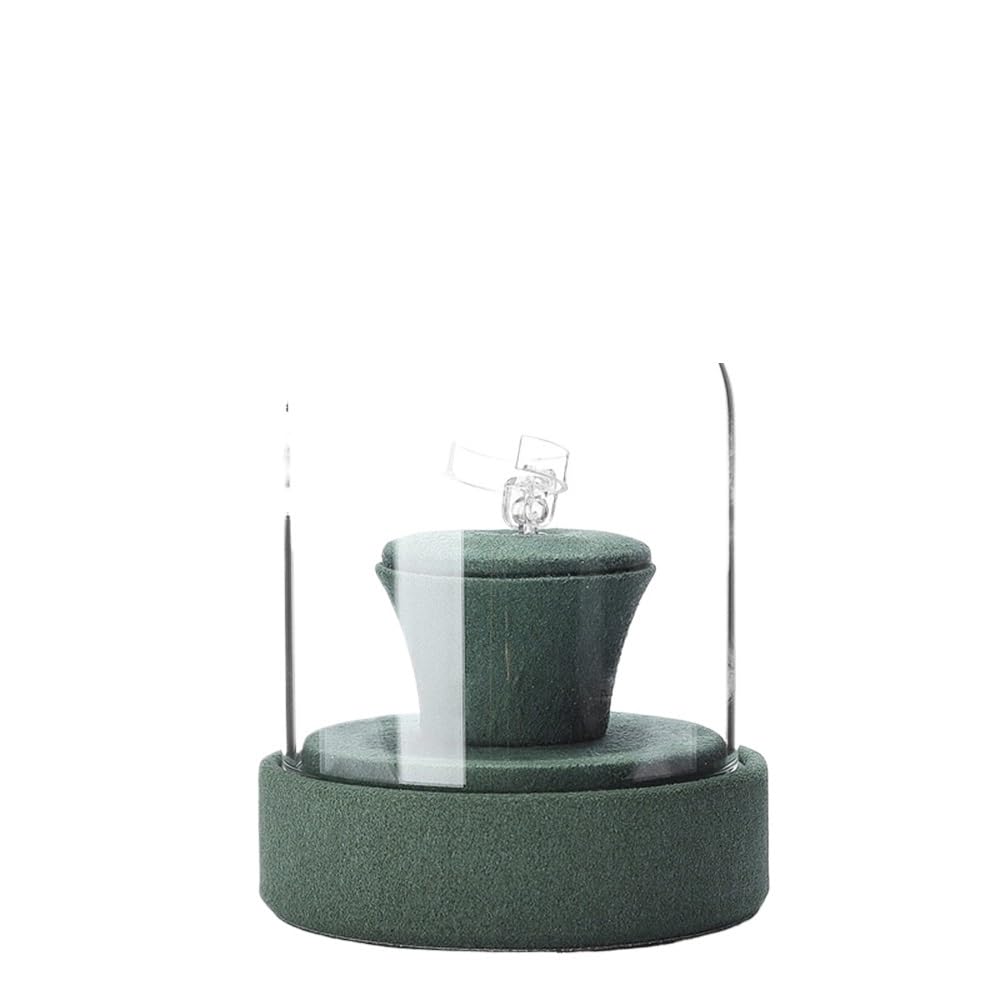 WANGHAI-666 Jewelry Rack Glass Jewelry Display Case Dustproof Organizer for Rings Holder