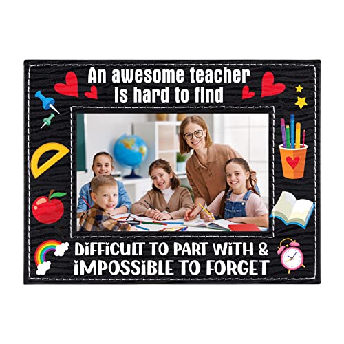 D4DREAM Teacher Appreciation Gift for Women Men Teacher Picture Frame Personalized Teacher Frame End of the Year Teacher Retirement Teachers Appreciation Day Back to School Graduation Gift for Teacher