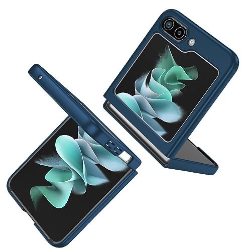 Coque Samsung Z Flip 5 4 3 mince bleu marine protection intégrale rigide fine antichoc