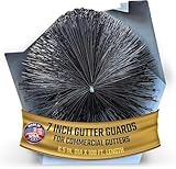 EASY INSTALLATION – NO TOOLS: Includes pre-cut 7" diameter sections that slide directly into commercial gutters—no tools, clips, or roof contact needed. Fold to length for a perfect fit and quick installation without hiring help. MADE FOR COMMERCIAL ...
