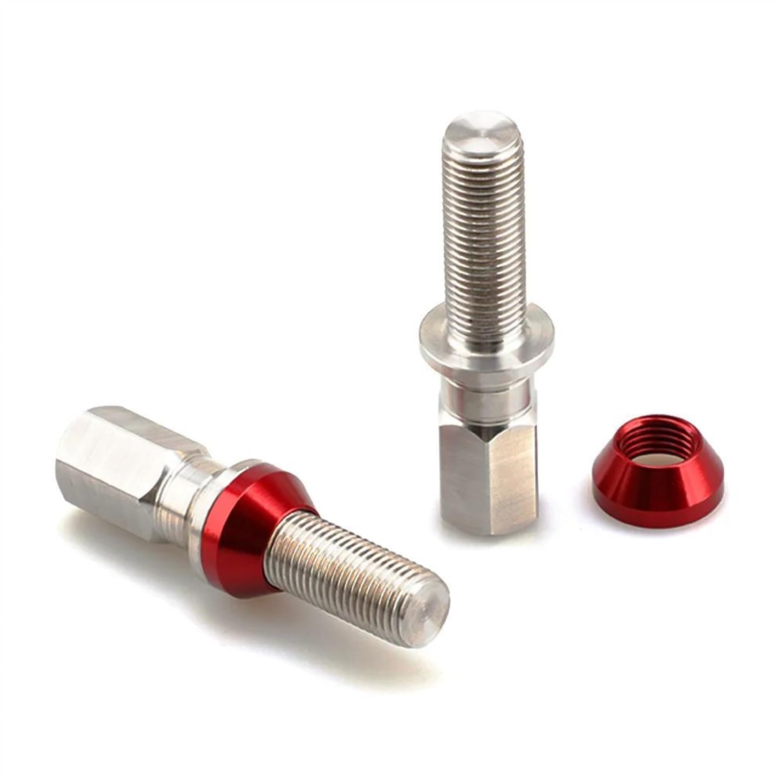 Tornillo La Rueda Bloqueo Pernos De Rueda De 28 Mm Espárragos De Rueda Asientos Cónicos Pernos De Rueda M14 X 1,5 Tapas De Tuercas, Manguitos Pasadores De Espiga 20 Piezas