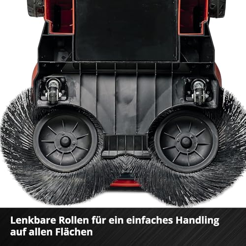 Einhell Akku-Kehrmaschine TE-SW 18/610 Li-Solo Power X-Change (18 V, Li-Ion, 20 L Schmutzbehälter, 61 cm Arbeitsbreite, Parkposition, verstellbarer Lenker, abnehmbare Lippe, Ein-und Ausschalter)