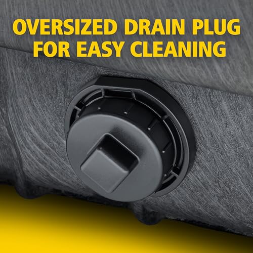 Image of Rubbermaid Commercial Products Stock Tank, 120-Gallons, Structural Foam, Heavy Duty Container, for Livestock /Animal /Cattle Feed & Water, Outdoor Homemade Pool /Hot Tub /Bathtub, & Pet Cleaning /Dog Wash